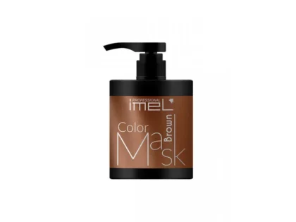IMEL Μάσκα Μαλλιών με Χρώμα-Brown 500ml