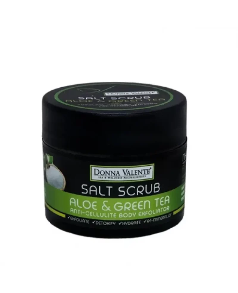 Donna Valente Aloe & Green Tea Salt Scrub 250gr